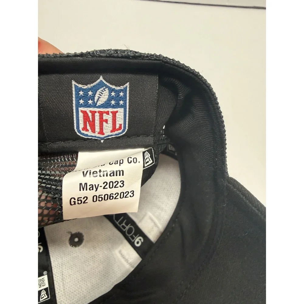 New Era 9FORTY Las Vegas Raiders Toddler Trucker Hat Mesh Adjustable Black Gray